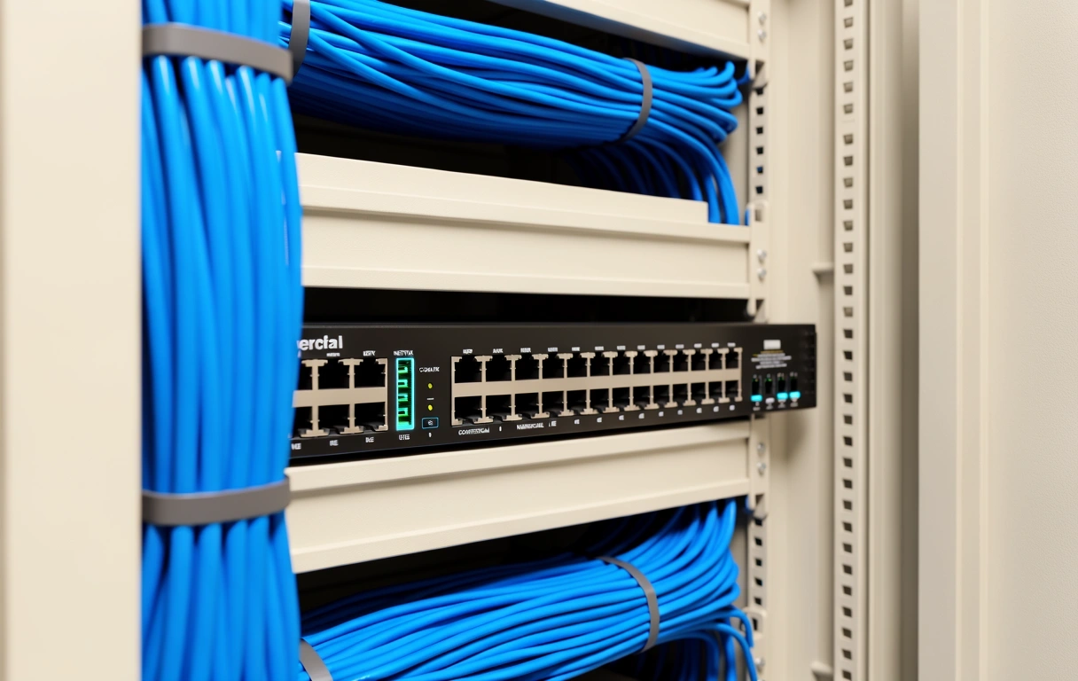 Server room cabling organization